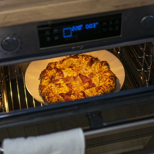 Piatră de pizza rotundă, realizată din cordierit, diametru 33 cm - 10