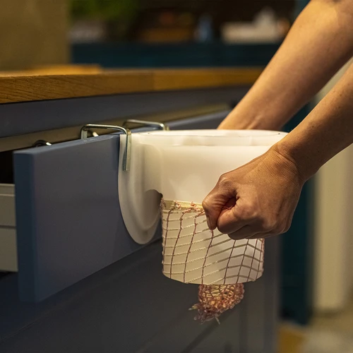 Plasă pentru mezeluri cu dimensiuni de 18 cm x 3 m, cu rezistență termică până la 220°C - 4