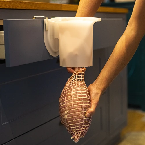 Plasă pentru mezeluri cu dimensiuni de 18 cm x 3 m, cu rezistență termică până la 220°C - 6