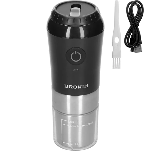 Râșniță de cafea - electrică, cu pietre, cu infuzor și cană