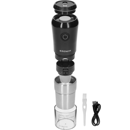 Râșniță de cafea - electrică, cu pietre, cu infuzor și cană - 4