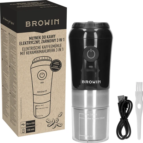 Râșniță de cafea - electrică, cu pietre, cu infuzor și cană - 12
