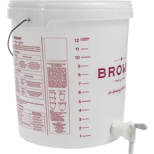 Recipient de fermentare 15 L cu capac și robinet - 5