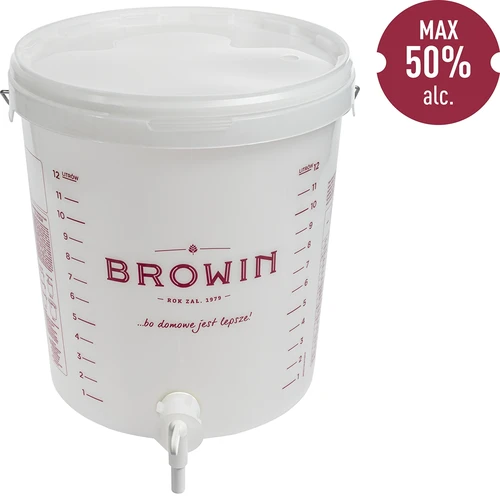 Recipient de fermentare 15 L cu capac și robinet - 2