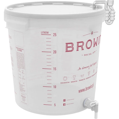 Recipient de fermentare 30 L cu capac și robinet - 3