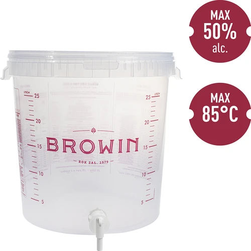 Recipient de fermentare 30 L cu capac și robinet - 4