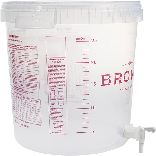 Recipient de fermentare 30 L cu capac și robinet - 5