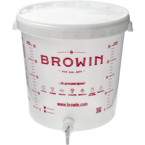 Recipient de fermentare 30 L cu capac, robinet și tub UA - 2