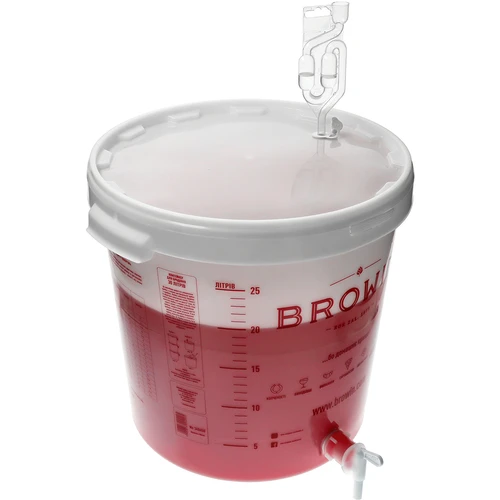 Recipient de fermentare 30 L cu capac, robinet și tub UA - 12