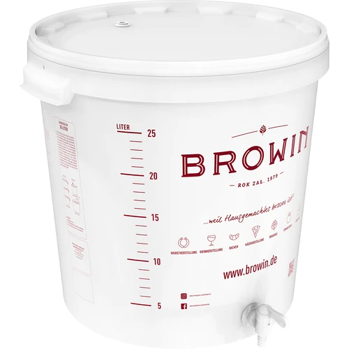 Recipient de fermentare 30L cu capac și robinet DE - 4