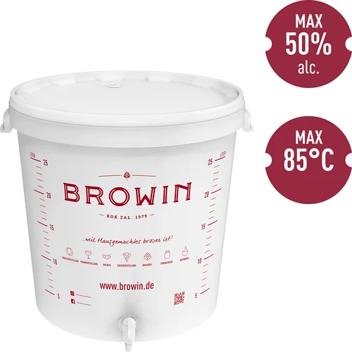 Recipient de fermentare 30L cu capac și robinet DE - 2