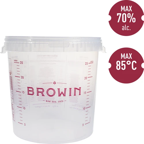 Recipient de fermentare 30L cu imprimare, 2 tuburi - 10