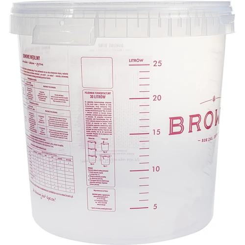 Recipient de fermentare 30L cu imprimare, 2 tuburi - 3