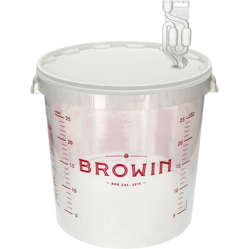 Recipient de fermentare 30L cu imprimare și 3 tuburi