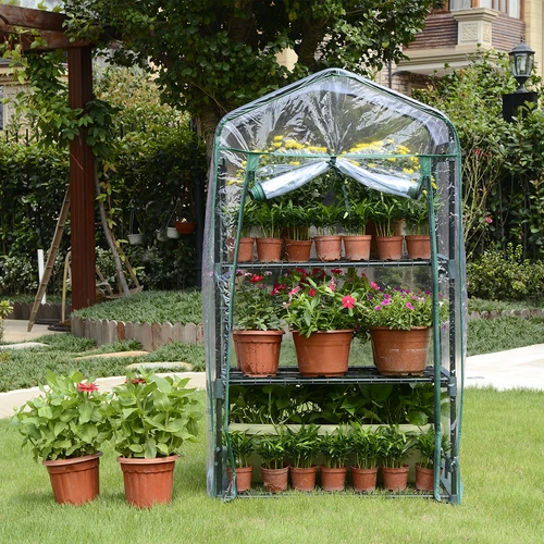 Seră de balcon cu 3 rafturi - 7