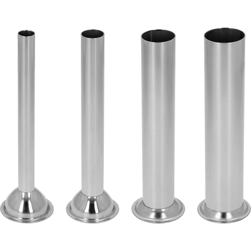 Set de pâlnii din oțel inoxidabil pentru umplutori verticale Browin de 3, 5, 7 L, 4 buc.