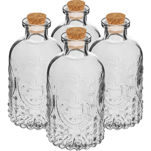 Set de sticluțe cu dopuri, 240 ml - 4 buc.