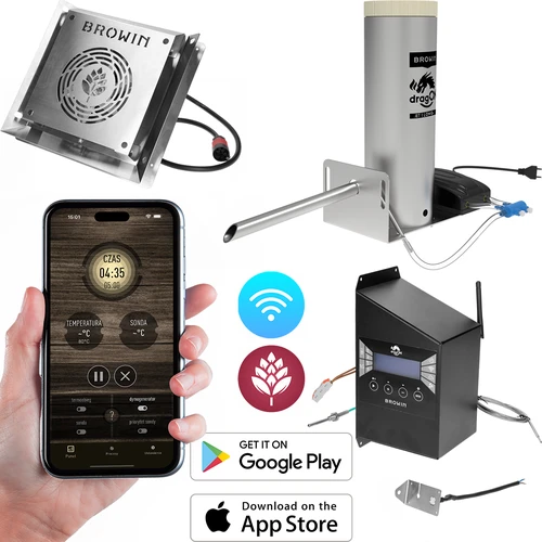 Set dragON pentru afumătoare - module IQ cu Wi‑Fi și generator de fum JET 1 LONG