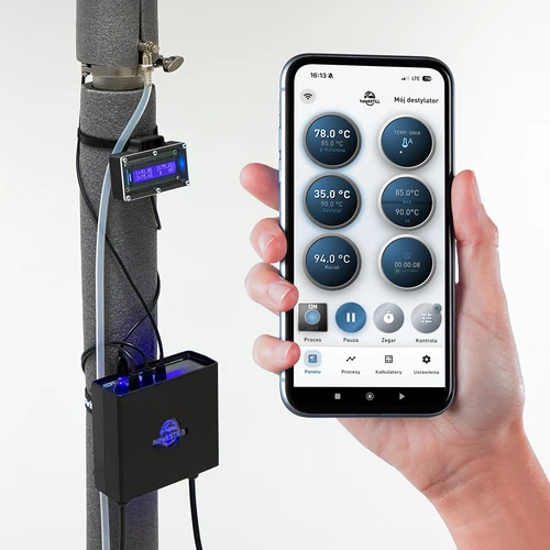 Set hawkSTILL Wi-Fi IQ – termometru pentru distilare cu Wi-Fi și afișaj - 5