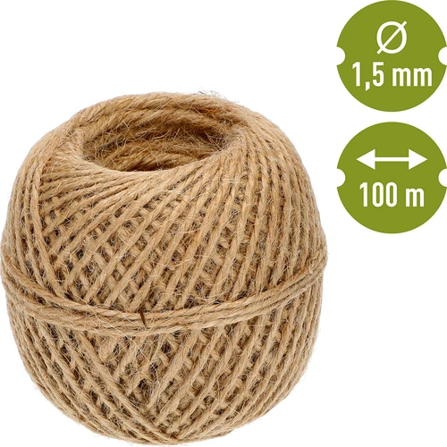 Sfoară de iută 1,5 mm/100 m/100 g - 4