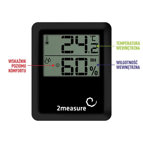 Stație meteo – electronică, fără fir, neagră - 4