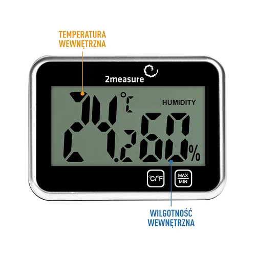 Stație meteo – electronică, fără fir, neagră - 5
