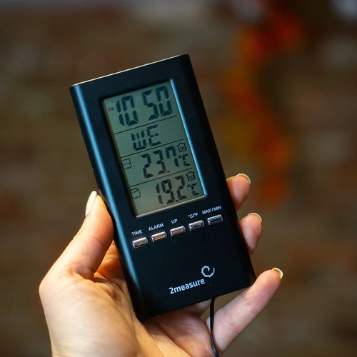 Stație meteo – electronică, sondă, neagră - 8