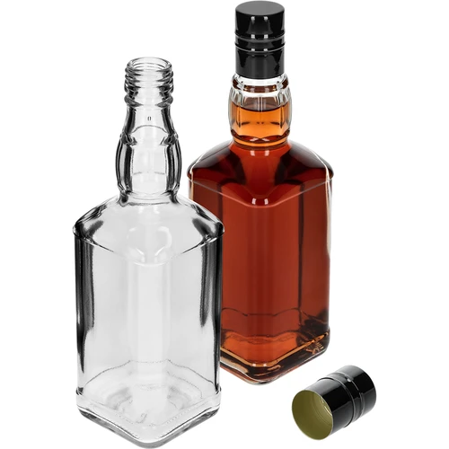 Sticlă Daniels 500 ml cu capac cu filet, 1 buc. - 4