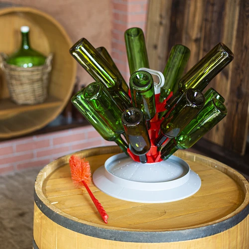 Sticlă de vin verde măsliniu 0,75 L - pachet de 8 buc. - 9