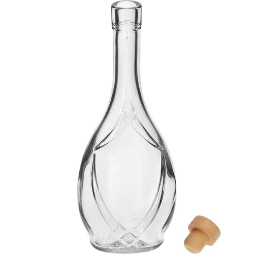 Sticlă decorativă ICONA 500 ml, cu dop tip ciupercă, 1 bucată - 2