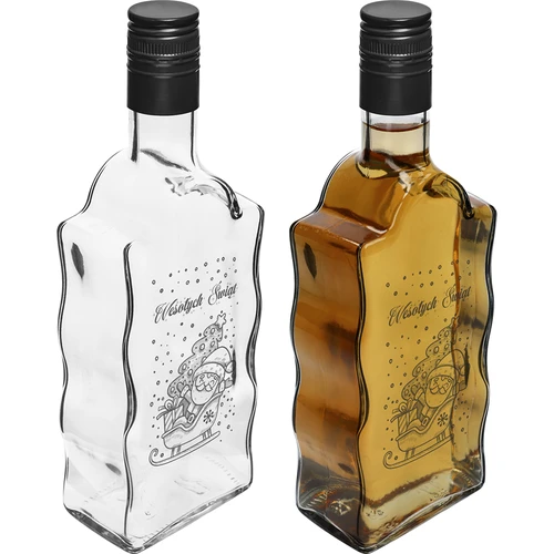 Sticlă Klasztorna 500 ml cu capac, imprimare „Moș Crăciun”, 1 buc. - 3
