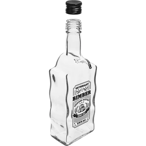 Sticlă Klasztorna 500 ml cu capac cu filet, inscripție „Bimber”, 1 buc. - 4