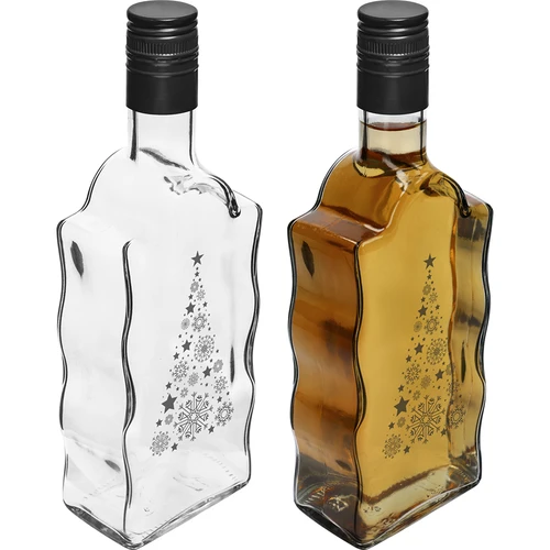 Sticlă Klasztorna 500 ml cu capac, imprimeu „Brad de Crăciun”, 1 buc. - 3
