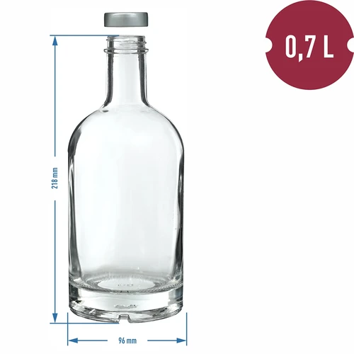 Sticlă Miss Barku 700 ml cu capac filetat, 1 bucată - 5