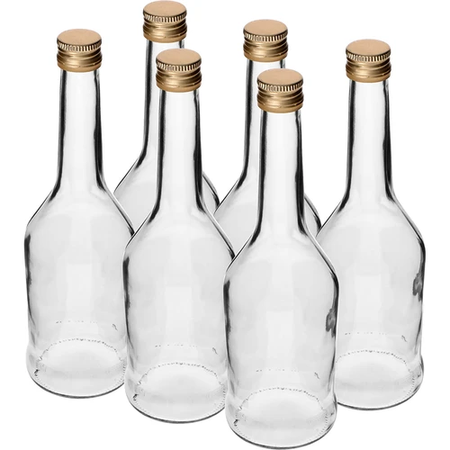 Sticlă Napoleon 500 ml cu capac fi28, 6 buc