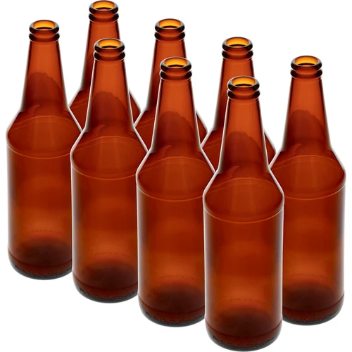 Sticlă pentru bere 0,5 L - pachet de 8 buc.