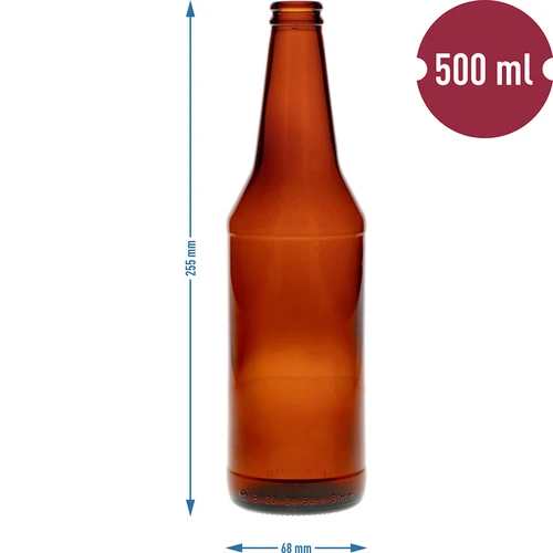 Sticlă pentru bere 0,5 L - pachet de 8 buc. - 4