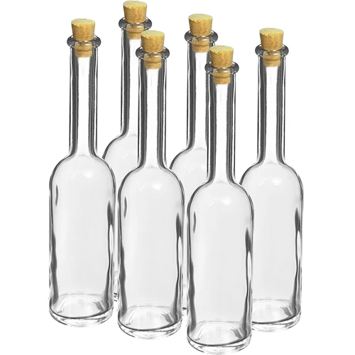 Sticlă pentru lichior 100 ml 6 buc. + 6 dopuri