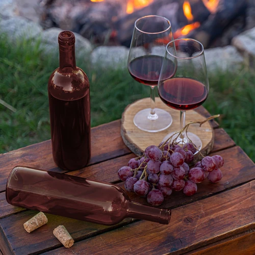 Sticlă pentru vin 0,75 L maro - pachet de 8 buc. - 7
