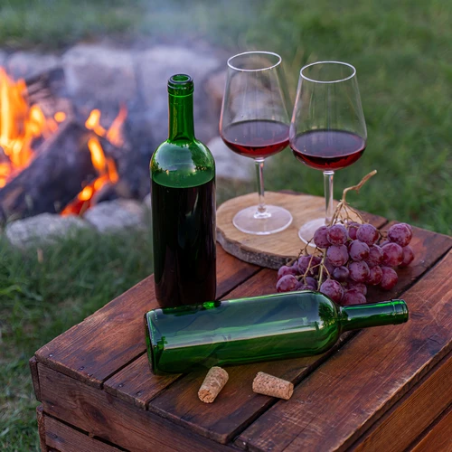 Sticlă pentru vin 0,75 L verde - pachet de 8 buc. - 7