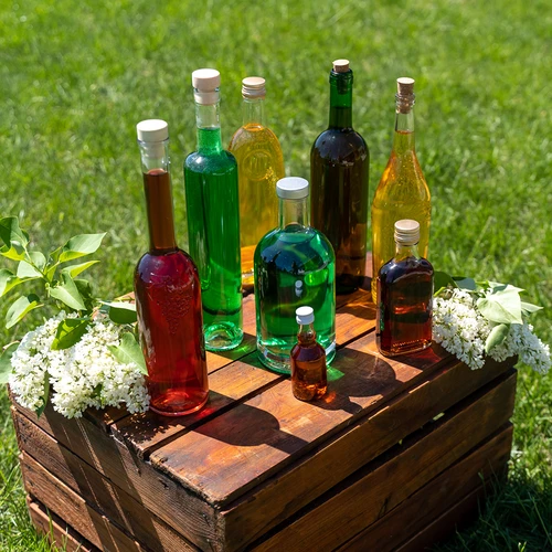 Sticlă pentru vin 0,75 L verde - pachet de 8 buc. - 8