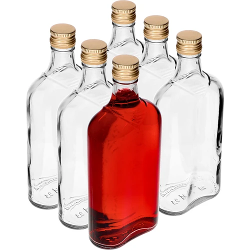 Sticlă Ploscă 500 ml cu capac, 6 buc. - 8