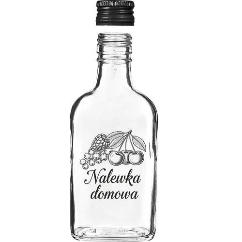 Sticlă tip ploscă 200 ml, cu capac cu filet, inscripția „Lichior de casă”, 1 buc. - 3