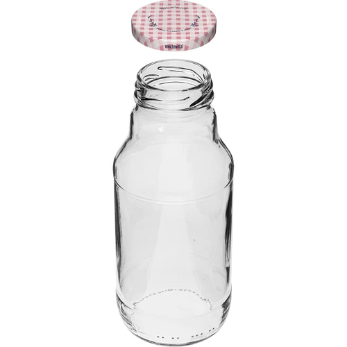 Sticlă TO pentru suc 330 ml cu capac fi 43 - 6 buc. - 2