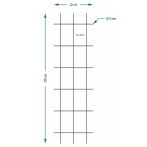 Suport pentru plante - grilaj (150cm x 45cm) 3 bucăți - 7