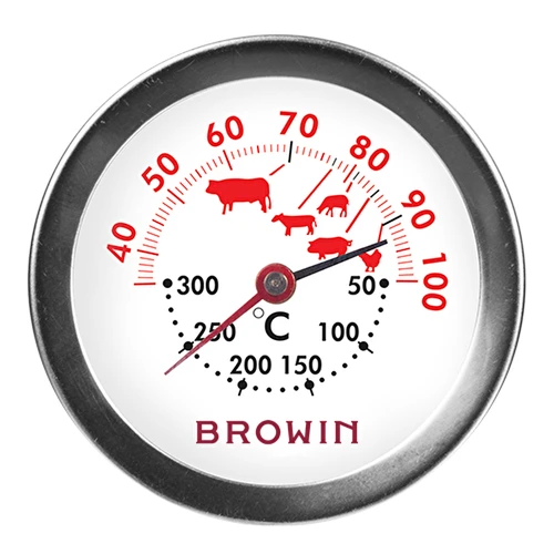 Termometru cu scară dublă (30°C până la 100°C) / (50°C până la 300°C) 13,0cm - 2