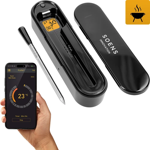 Termometru culinar cu sondă wireless Bluetooth