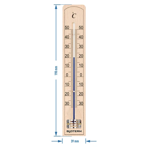 Termometru de cameră cu protecție întărită a capilarei (-30°C până la +50°C) 20cm - 2