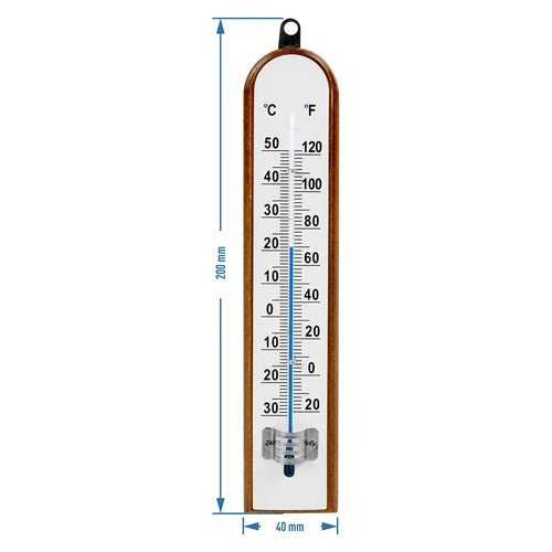 Termometru de cameră cu scară albă (-30°C până la +50°C) 20cm - 2