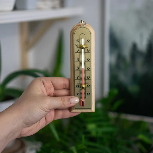 Termometru de cameră cu scară aurie (-10°C până la +50°C) 16cm - 3